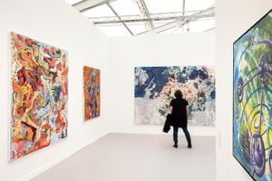 [Kenny Scharf][0] (far right), [Almine Rech][1], Frieze Los Angeles (17–20 February 2022). Courtesy Ocula. Photo: Charles Roussel.


[0]: https://ocula.com/artists/kenny-scharf/
[1]: https://ocula.com/art-galleries/almine-rech-gallery/